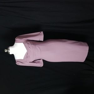 Collective Retro Style Mauve Wiggle Dress
